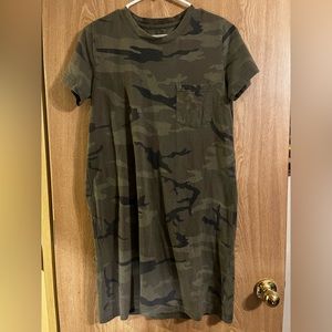 Thread and Supply Camo Tshirt Dress Sz S